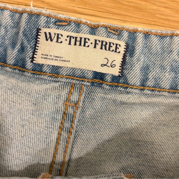 Free People Deep Trance Dropped Boyfriend Jeans Sweet Dreams Light Wash Size 26 - Picture 7 of 7